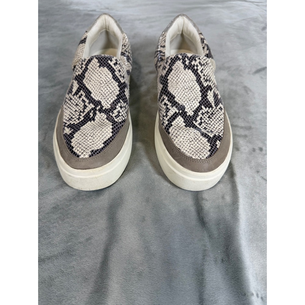 Lucky Brand Women's Takato Leather Python Pattern Sneaker Slip On Size 10